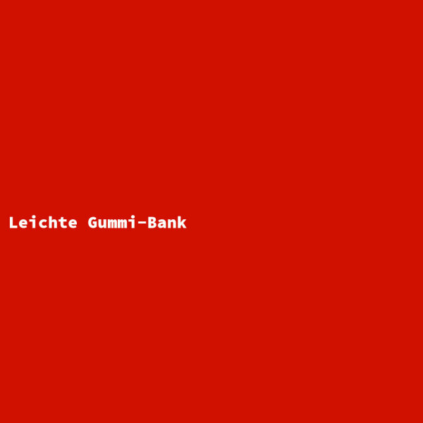 Leichte Gummi-Bank