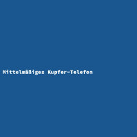 Mittelmäßiges Kupfer-Telefon