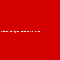 Mittelmäßiges Kupfer-Telefon