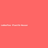 Lebhaftes Plastik-Messer