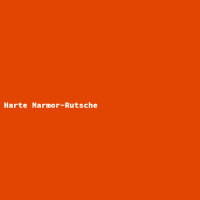 Harte Marmor-Rutsche