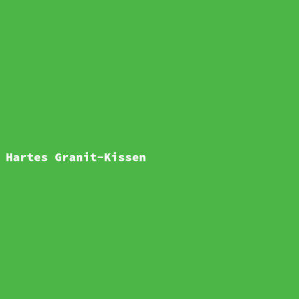 Hartes Granit-Kissen