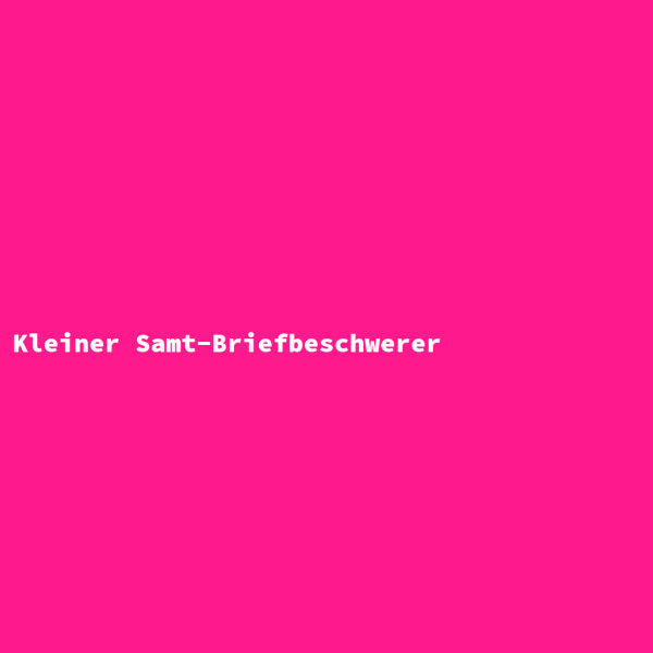 Kleiner Samt-Briefbeschwerer