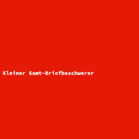 Kleiner Samt-Briefbeschwerer