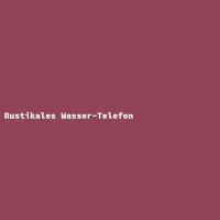 Rustikales Wasser-Telefon