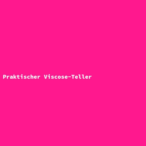 Praktischer Viscose-Teller