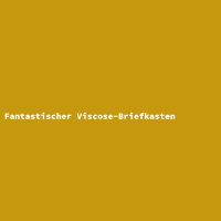 Fantastischer Viscose-Briefkasten