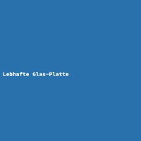 Lebhafte Glas-Platte