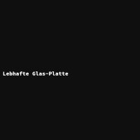 Lebhafte Glas-Platte