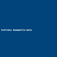 Schickes Baumwolle-Auto