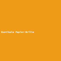 Rustikale Papier-Brille