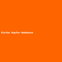 Kleine Kupfer-Badehose