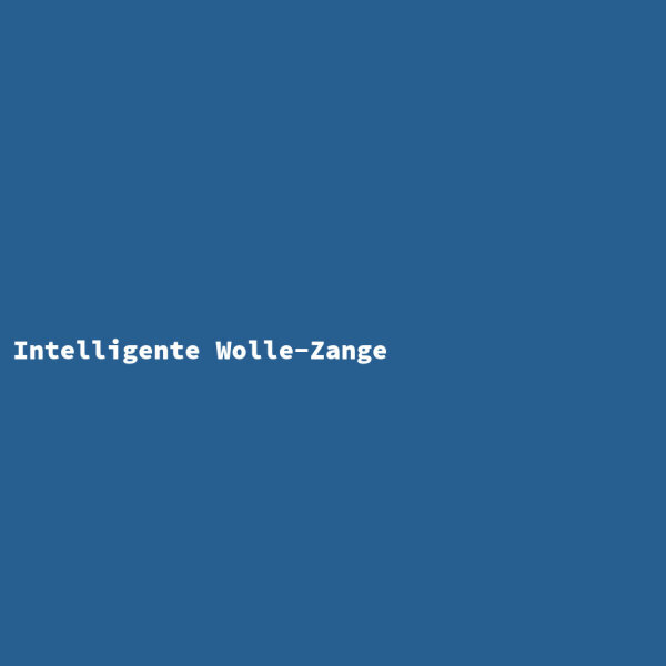 Intelligente Wolle-Zange