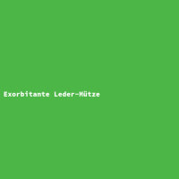 Exorbitante Leder-Mütze