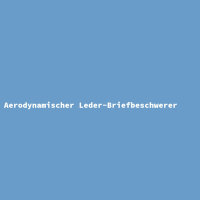 Aerodynamischer Leder-Briefbeschwerer