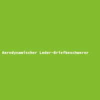 Aerodynamischer Leder-Briefbeschwerer