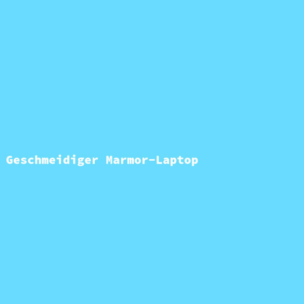 Geschmeidiger Marmor-Laptop