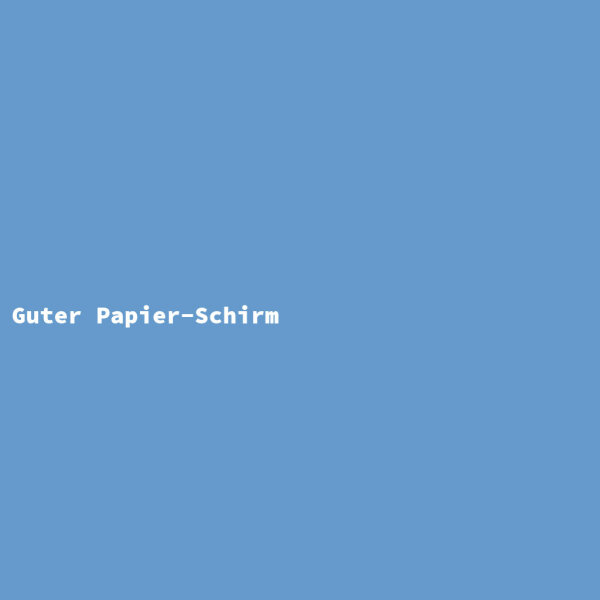 Guter Papier-Schirm