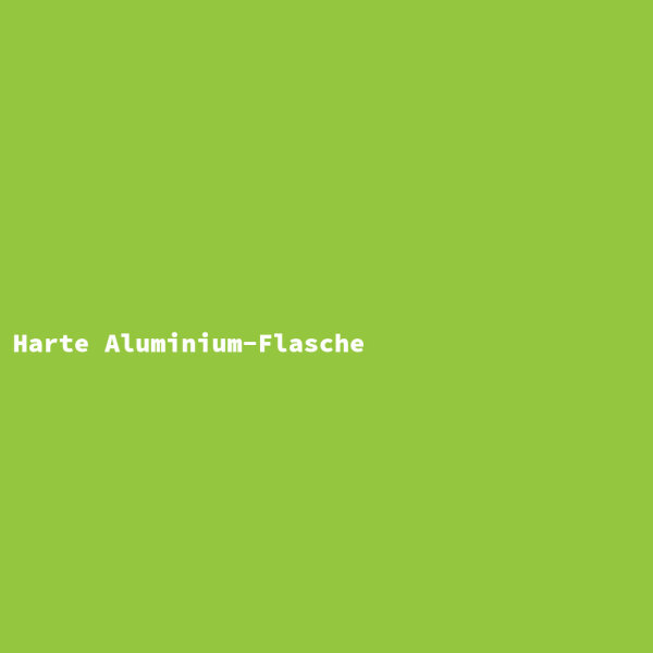 Harte Aluminium-Flasche