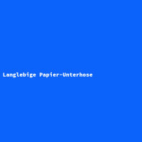 Langlebige Papier-Unterhose