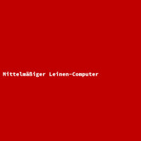 Mittelmäßiger Leinen-Computer