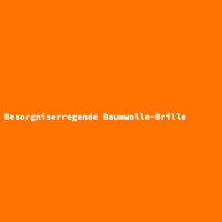 Besorgniserregende Baumwolle-Brille